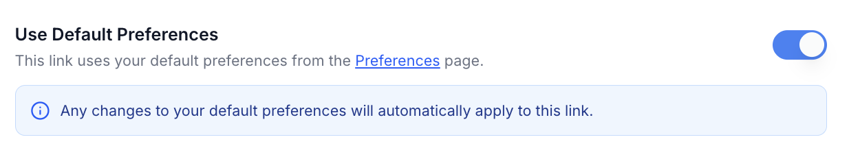 The Email Specific tab for setting per-email calendar preferences.